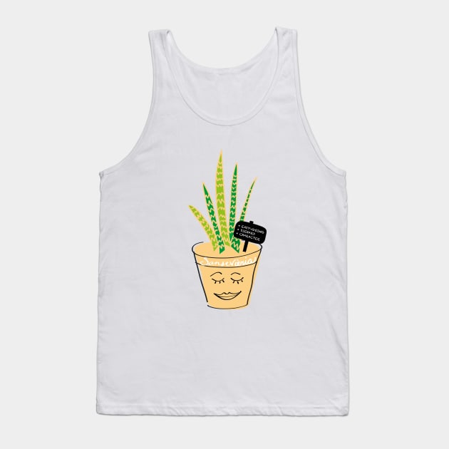 Plant Friends: Snake Plant Tank Top by Pinkdeer